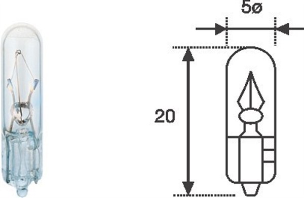 MAGNETI MARELLI Izzó, üvegfejű T51.2W12_MM